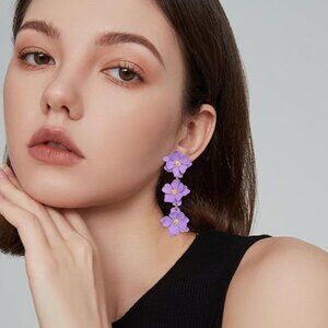 Boho Flower Dangle Earring